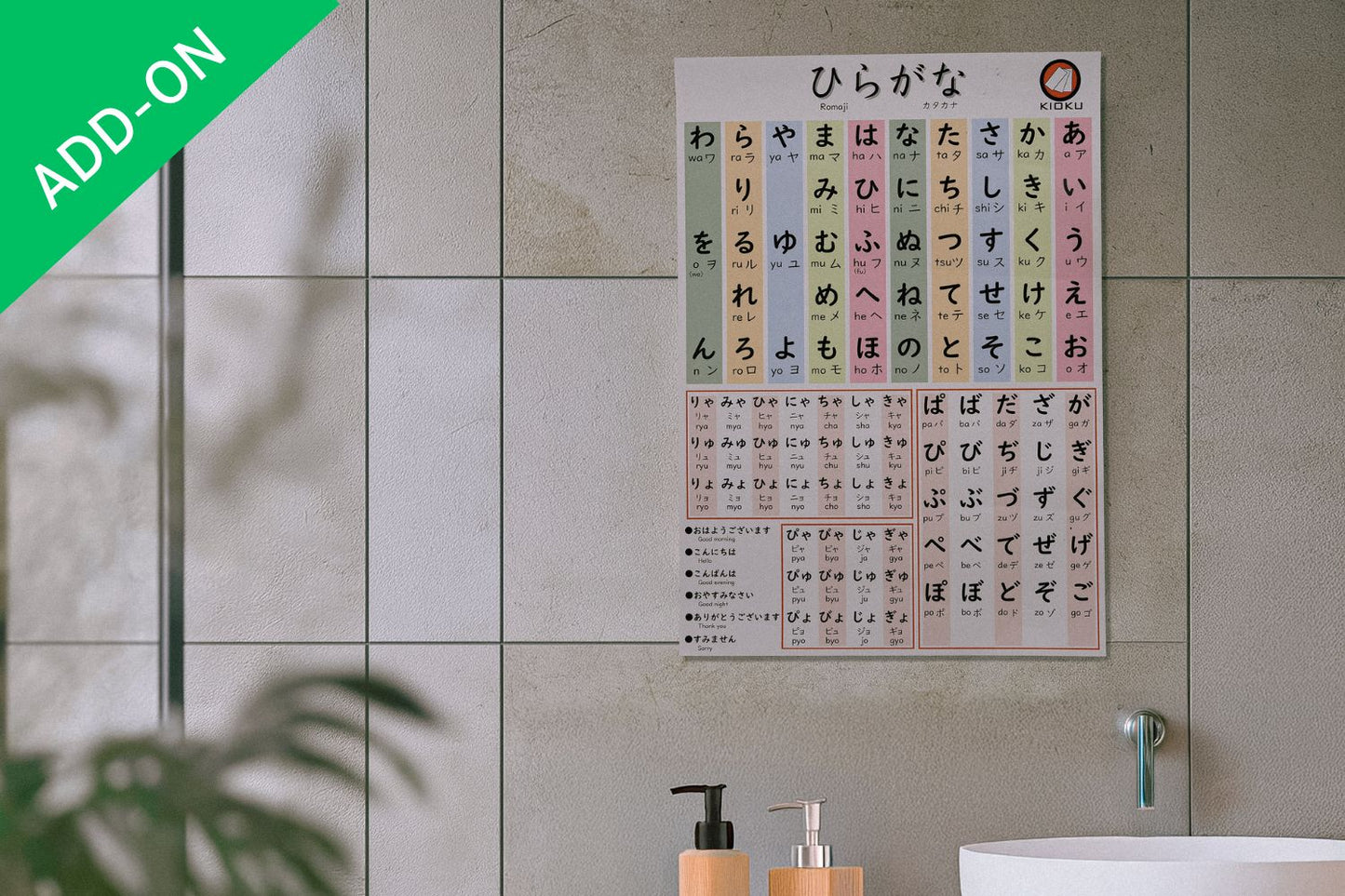 (add-on) Hiragana Poster